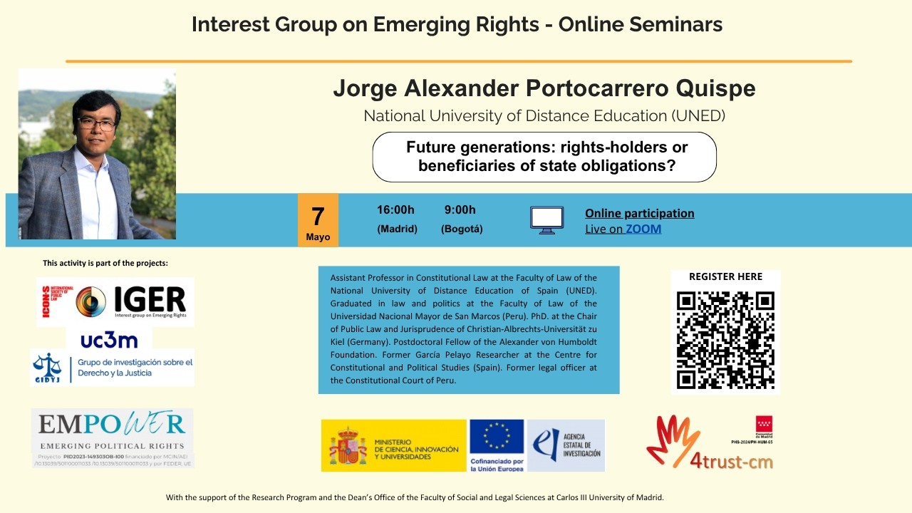 Jorge Alexander Portocarrero Quispe - Generaciones futuras