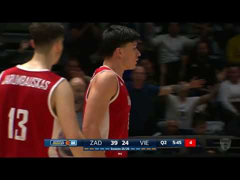 AdmiralBet ABA League 2025/26, extended HL, Round 9: Zadar - Vienna (5.12.2025)