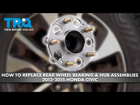 How to Replace Rear Wheel Bearing & Hub Assemblies 2012-2015 Honda Civic