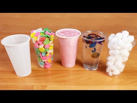 Making Slime with Disposable Cups ! Satisfying Slime Video Video