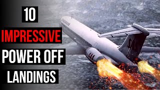 Top 10 ALL-Engine Failure Landings Where ALL Passengers Survived!