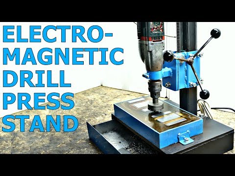 ELECTROMAGNETIC Drill Press Stand [PLANS] Video