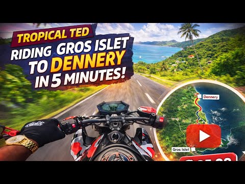 I Rode From Gros-Islet to Dennery in 5 Minutes! (NEVER DONE BEFORE) [4K] | Tropical TED