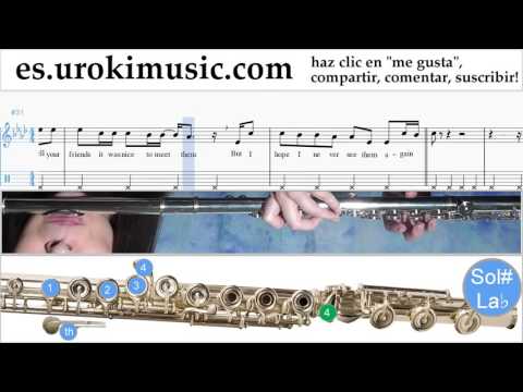 Tutorial de Flauta The Chainsmokers ft. Halsey - Closer Clases Notas Parte#2 um-927