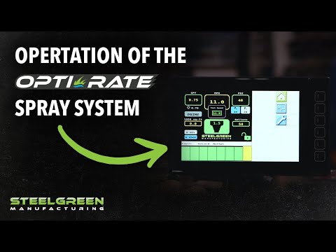 Operating the Opti-Rate Spray Control System