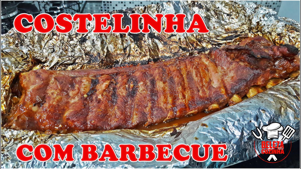 COSTELINHA SUÍNA AO MOLHO AGRIDOCE (BARBECUE)