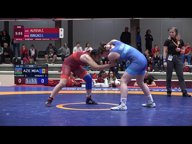 160 | 308 | Juniors WW 62kg | Qualif. | ALIYEVA Zhala (AZE) | RINGACI Irina (MDA)