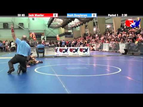 Jack Mueller vs. Noah Baughman at 2013 FILA Cadet Nationals - FS