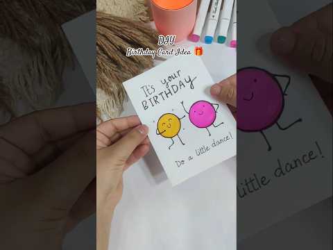 Cute DIY BIRTHDAY Card #cutegiftideas #cardcreations #birthdaygift #birthdaycard