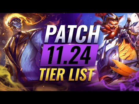 NEW Preseason BEST Champions TIER List – League of Legends Patch 11.24