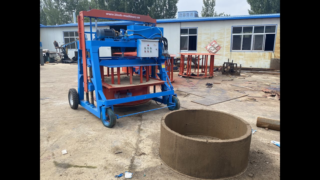 Movable Hydraulic Concrete Pipe Making Machine: 1.3M diameter 60CM thickness 50CM height