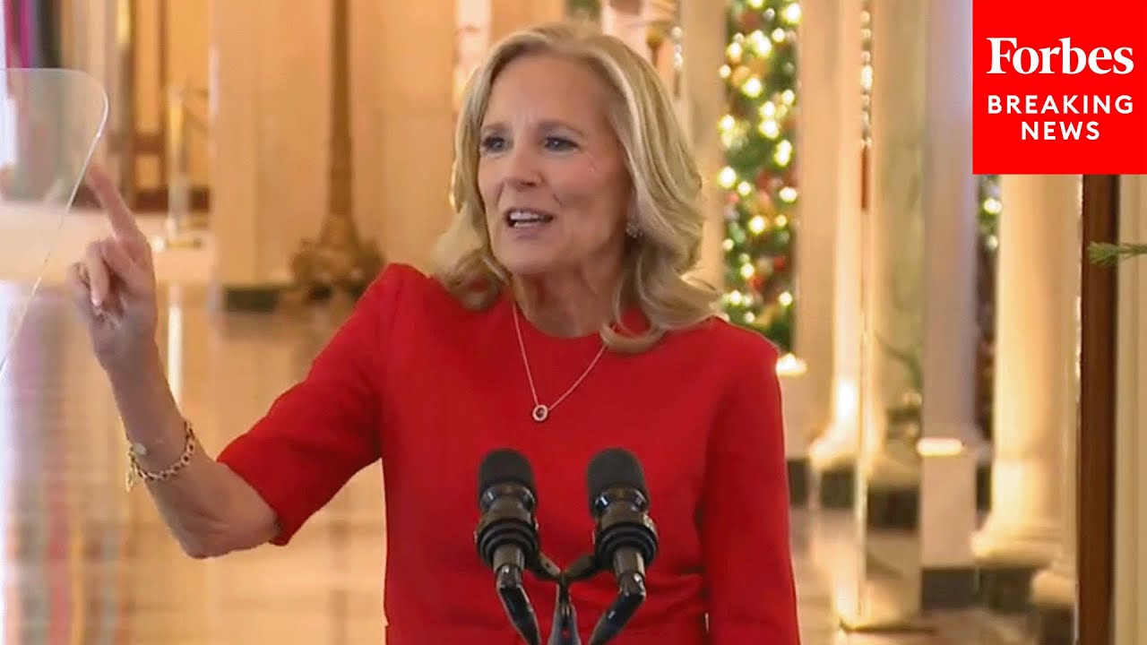 First Lady Dr. Jill Biden Delivers Holiday Message To The Nation From The White House