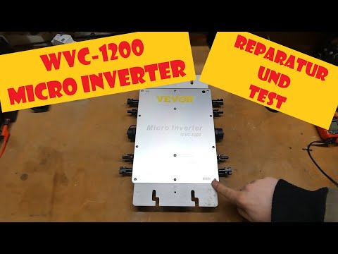 Vevor WVC 1200 module inverter - repair and only 2 MPPT for 4 modules
