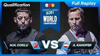 Qualification - Murat Naci COKLU vs Arnim KAHOFER (73rd World Championship 3-Cushion)