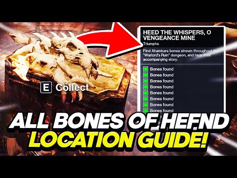 All 10 Bones of Hefnd Locations! Warlord Ruin Quest Guide | Destiny 2 Season of the Wish