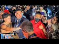 RYAN GARCIA EMBRACES FANS RIGHT AFTER KO OF JAVIER FORTUNA! CHEERED AS HE EXITS THE RING!