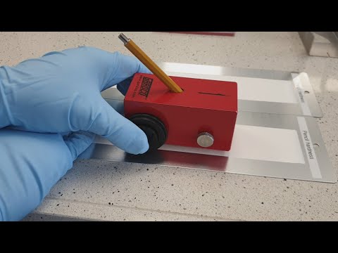 Pencil hardness ASTM D3363 [Paint Testing]