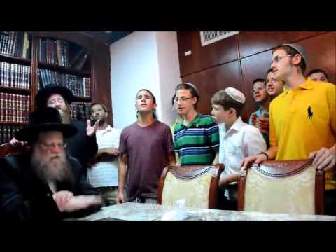 Modzitz Rebbe Sings With Friends of The 3 Murdered Teens On First Yahrtzeit