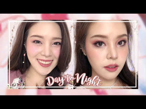 How to : Day Look ใสๆ Night Look สวยๆ Day to night Palette║Evefee