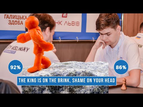 GM Alexey Kislinsky CZE, 2355 - IM Danyil Mosesov UKR, 2453. Saint Charbel Chess Cup 2.