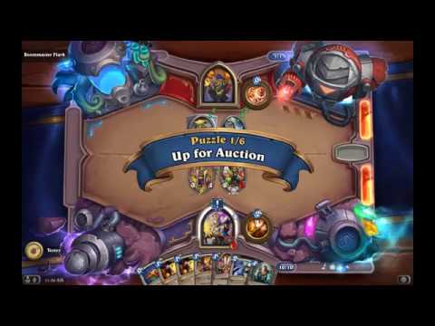 Solution Puzzle Lab Survival: Up for Auction - Boommaster Flark (1/6), Hearthstone Boomsday