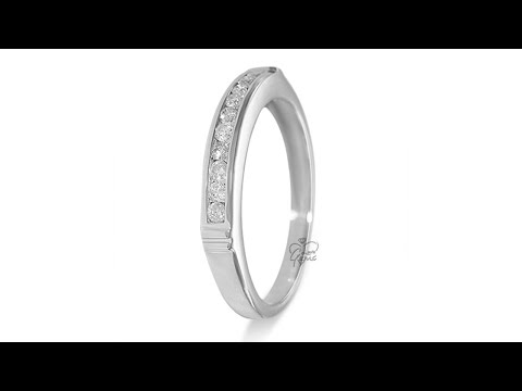 9ct White Gold 0.10ct Diamond Eternity Ring - Hatton Jewellers London