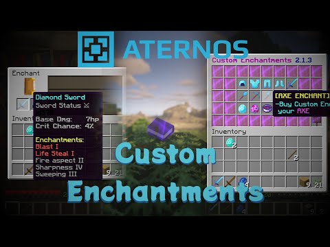 Custom Enchantment update 2.1.3 || Free Plugin || Minecraft Plugin || Aternos Servers