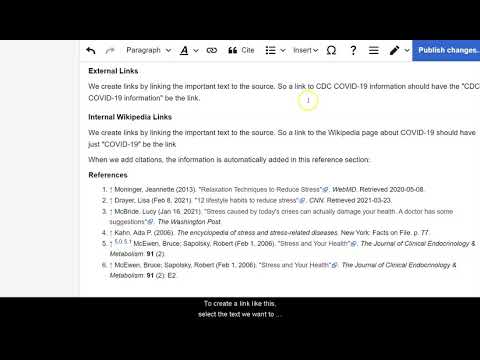 Creating External Links on Wikipedia