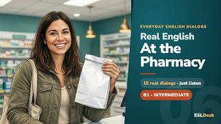 English at the Pharmacy — Prescriptions, Insurance, Refills, Copay (15 Real Dialogues · B1)