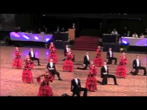 BYU Youth Dancesport "A" Team "España" Ballroom Formation Medley 2015