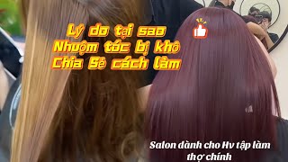 WHY IS MY HAIR DRY WHEN DYED? - SHARE #hair #zalo0987897605