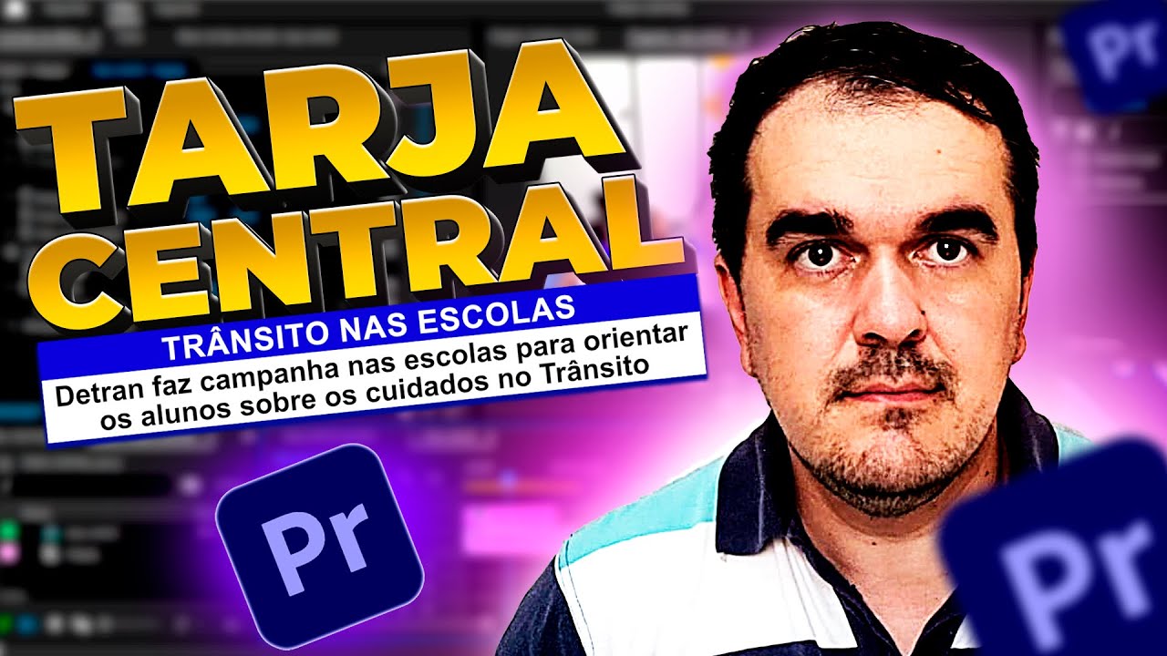 🔤((Lower Third Premiere))Criar TARJA CENTRAL com TEXTO no Adobe Premiere.[Passo a Passo]