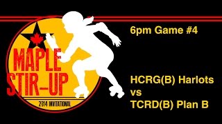 preview picture of video 'HCRG Maple Stir UP G4 HCRG Harlots (B) vs TCRD Plan B (B)  - Roller Derby'