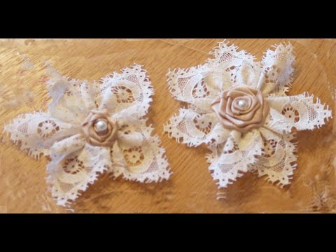 Shabby Chic Lace Flower Tutorial