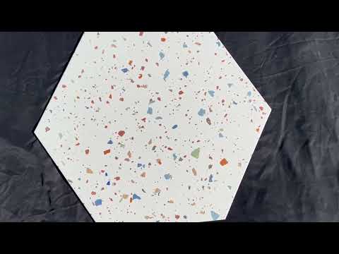 Gres szkliwiony hiszpański Realonda Confeti white 48,5x56 gat. I