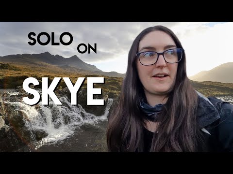 24 hours SOLO car camp on Skye // DRAMA Sunrise over the Cuillins, Sligachan Falls, Duscaith Castle