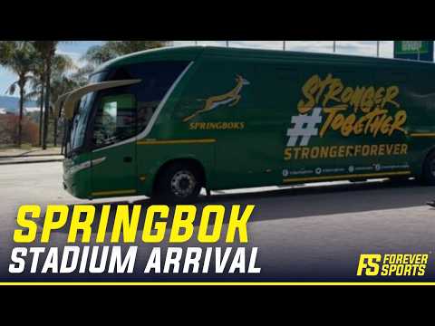 Springboks ARRIVE at Nelson Mandela Bay! Stadium Arrival Before Barbarians Clash