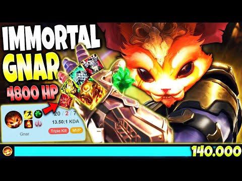 Gnar is now a 1v5 IMMORTAL CARRY 🔥 This New Gnar Tank Build will break League of Legends COMPLETELY!
