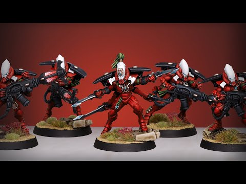 Painting INCREDIBLE miniatures with NO HIGHLIGHTS | Warp Spiders | Advanced Army Painting