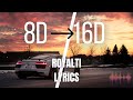 Egzod & Maestro  Chives - Royalti (ft.neoni) 16D LYRICS VIDEO