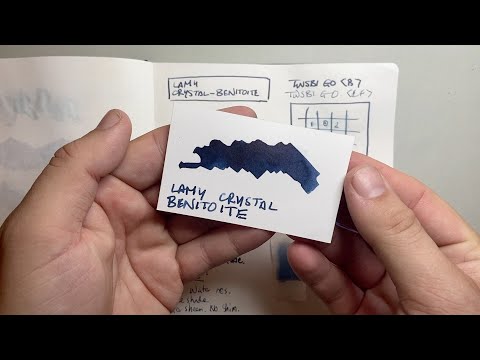 Lamy Crystal Benitoite Ink Review
