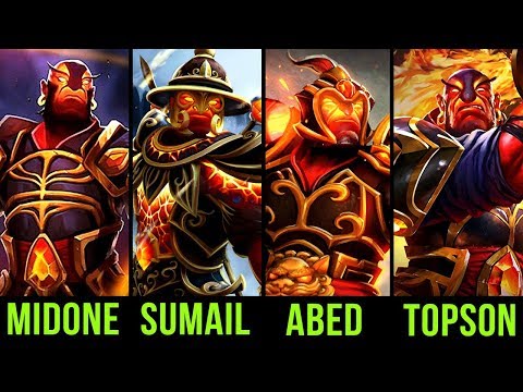 Better Ember Spirit Player than Ana?! Battle of the Best! Midone vs Sumail vs Abed vs Topson Dota 2