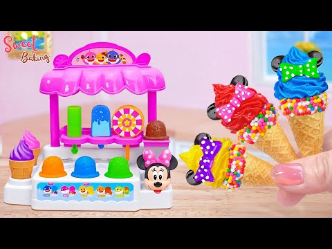 Rainbow Cute Ice Cream🍩🍪Beautiful Miniature Rainbow Ice Cream Ideas🍩🍪How To Make By Sweet Baking🍩🍪