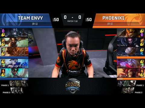 NV vs P1 Highlights Game 1 NA LCS Summer 2017 EnvyUs vs Phoenix1 W1D3
