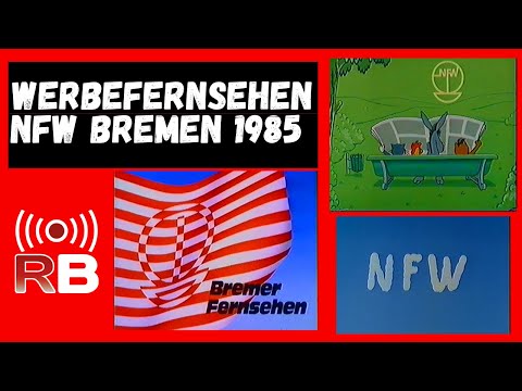 Werbeblock Bremer Fernsehen NFW (Norddeutsche Funkwerbung) 1985 / Werbefernsehen / Stereo