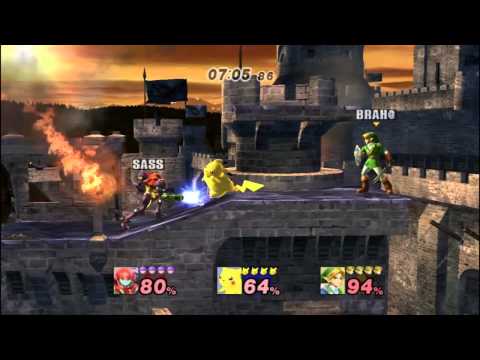 Project M 3.6 - Samus tether grab on slope bug