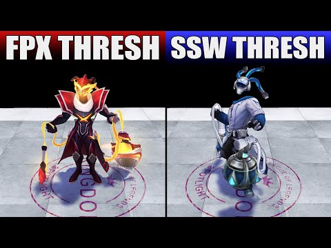 FPX Thresh vs SSW Thresh Skin Comparison (League of Legends)