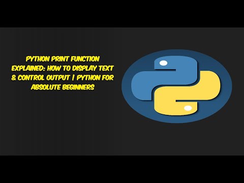 Python Print Function Explained How To Display Text Control Output Python For Absolute Beginner