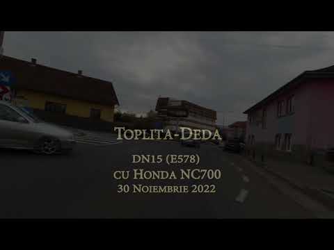 Toplita -Deda cu motocicleta.Valea Muresului DN15.