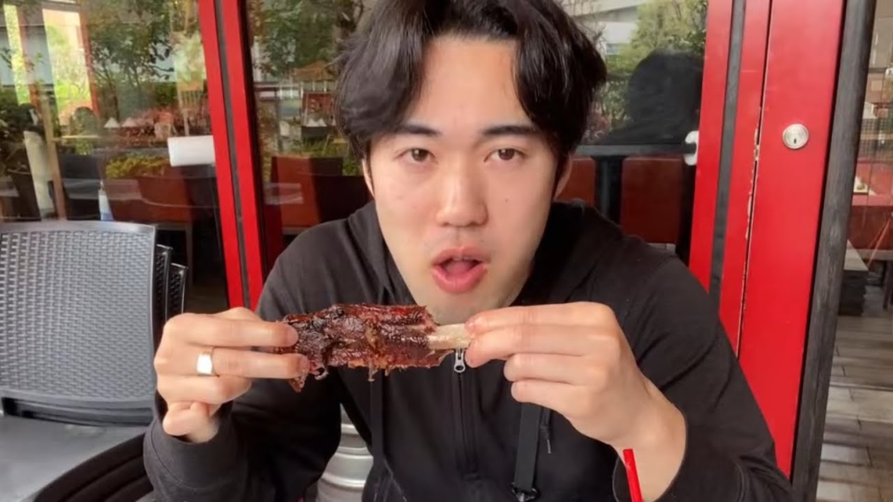 First time AMERICAN BBQ with Jedi